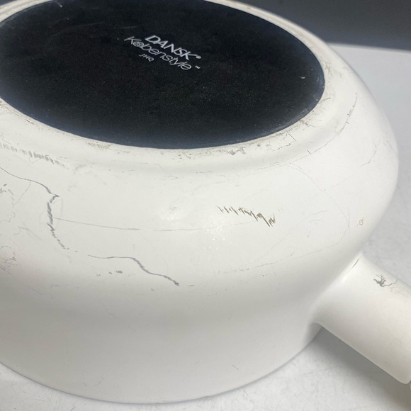 Dansk Kobenstyle France Yellow Enamel Covered Pan Cookware 4 Quart - Picture 14 of 17